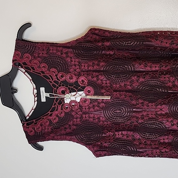 NEW Max Studio Fig Black Glam Great Gatsby Flapper Dress Celeb Chic Lace Mobwife - Picture 5 of 15